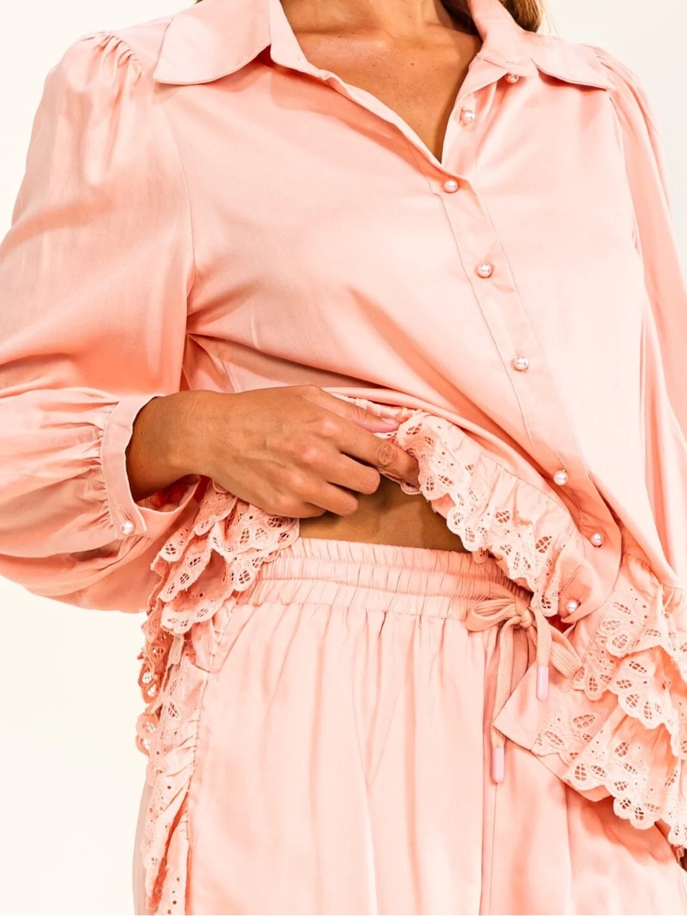PEEKSKILL | Rosé Ruffle Set - Picture 3 of 4